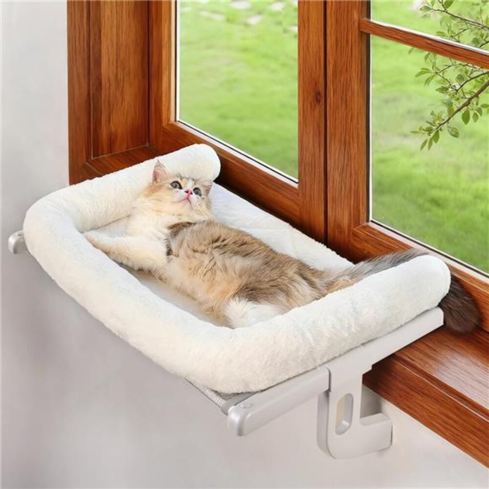 Cat window sill perch hammock bed large cats kittens adjustable no suction seat